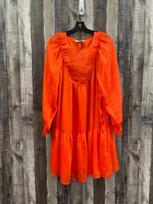 Orange Dress Casual Short Elizabeth And James, Size L