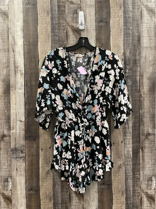 Floral Print Romper Cme, Size M