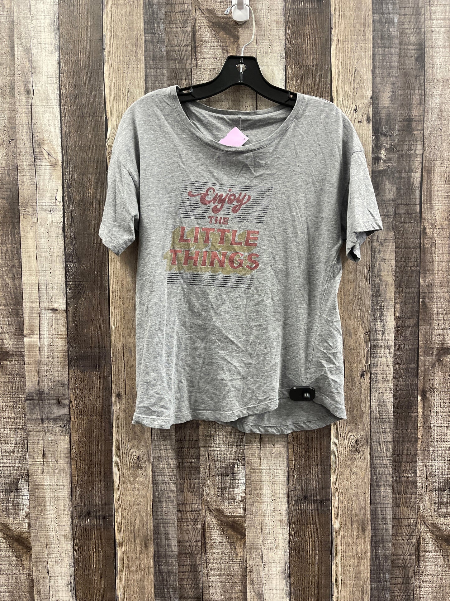 Grey Top Short Sleeve Anthropologie, Size Xs