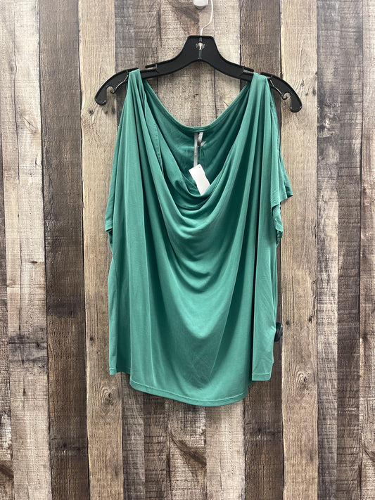 Green Top Short Sleeve Anthropologie, Size L