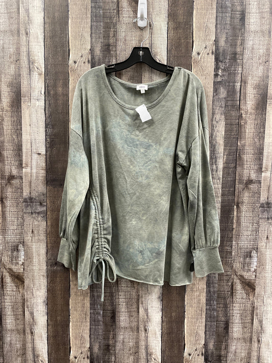 Top Long Sleeve By Bke In Green, Size: Xl