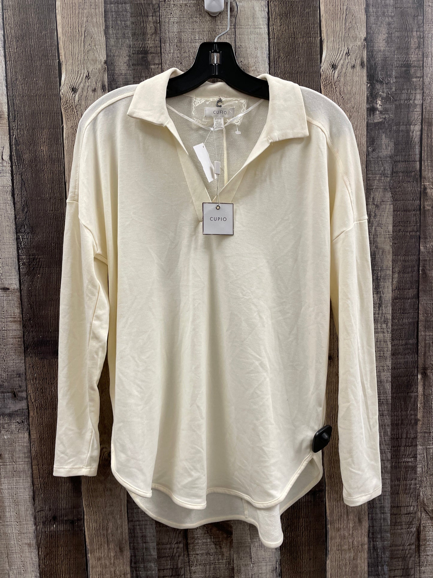 Top Long Sleeve By Cupio In Cream, Size: S