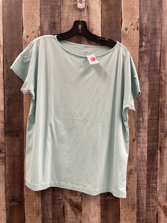 Top Short Sleeve By J. Jill In Blue, Size: L