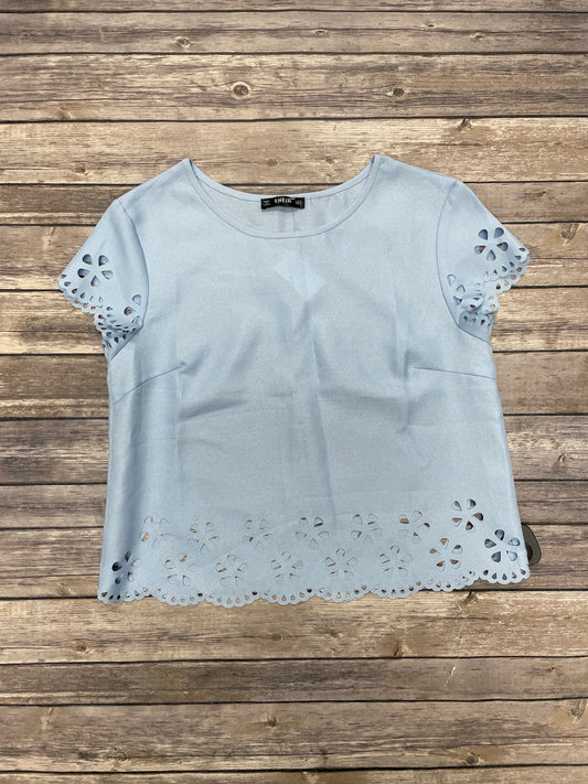 Top Short Sleeve By Shein In Blue, Size: S