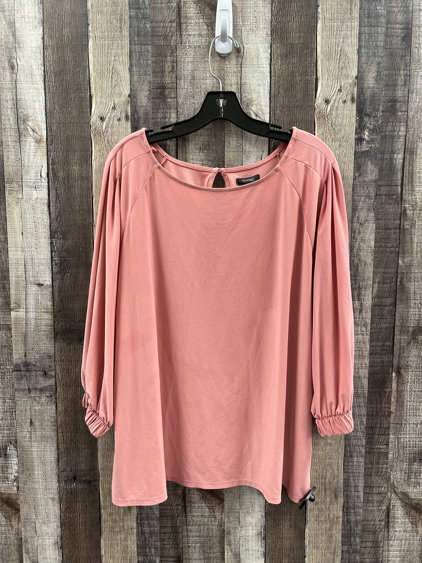 Top Long Sleeve By Halogen In Pink, Size: Xl