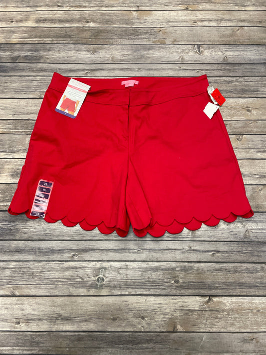 Shorts By Isaac Mizrahi In Red, Size: 16