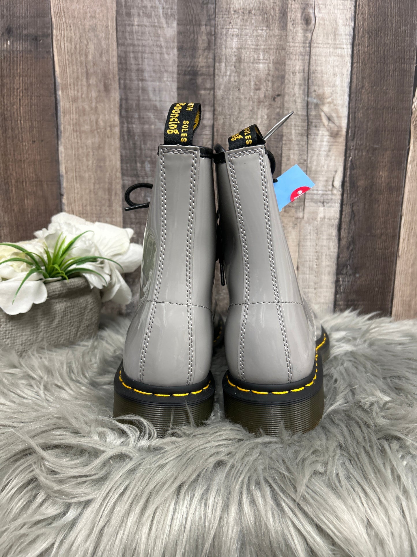 Boots Combat By Dr Martens In Grey, Size: 9