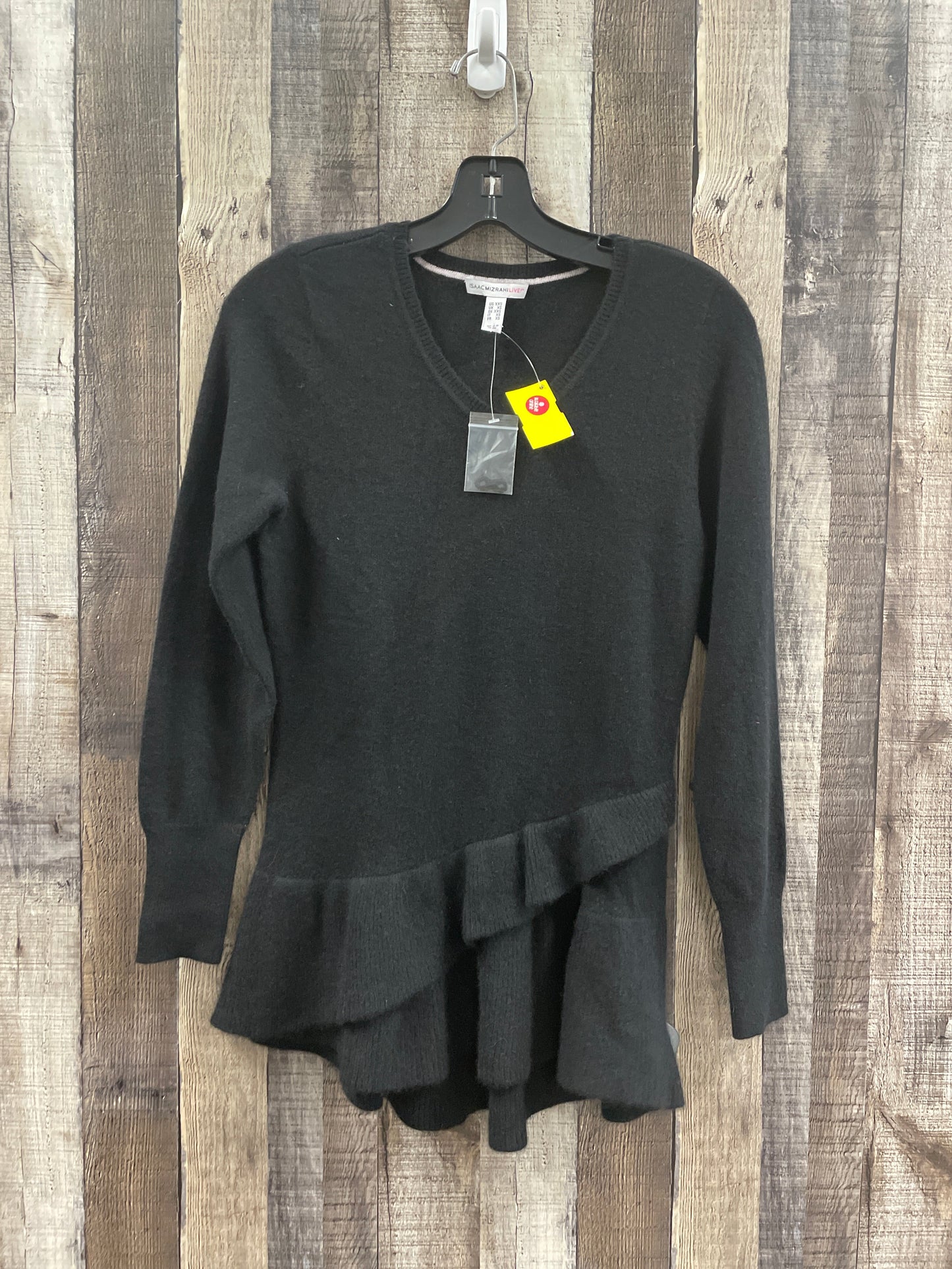 Sweater By Isaac Mizrahi Live Qvc In Black, Size: Xxs