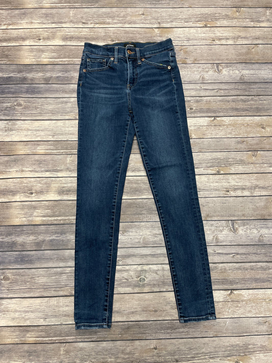 Jeans Skinny By Express In Blue Denim, Size: 0