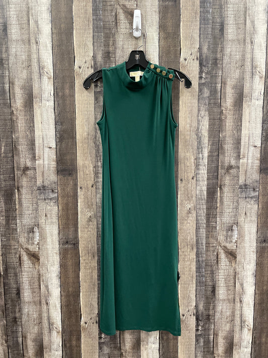 Dress Casual Maxi By Michael By Michael Kors In Green, Size: Xs