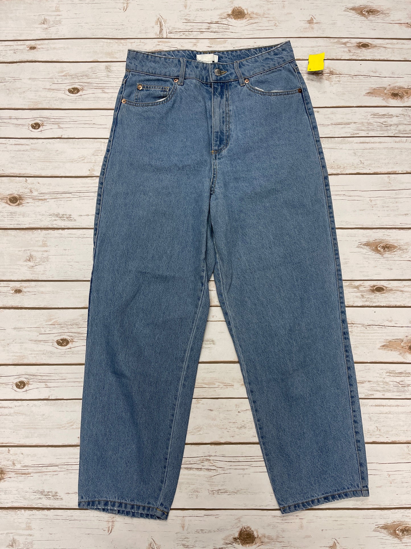 Jeans Straight By H&m In Blue Denim, Size: 8