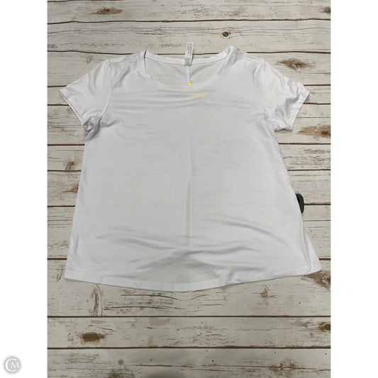Athletic Top Short Sleeve By 90 Degrees By Reflex In White, Size: M