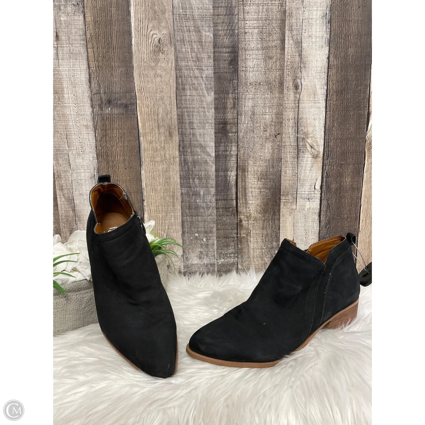 Boots Ankle Heels By Franco Sarto In Black, Size: 8.5