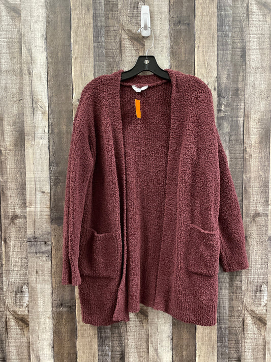 Burgundy Sweater Cardigan Market & Spruce, Size M