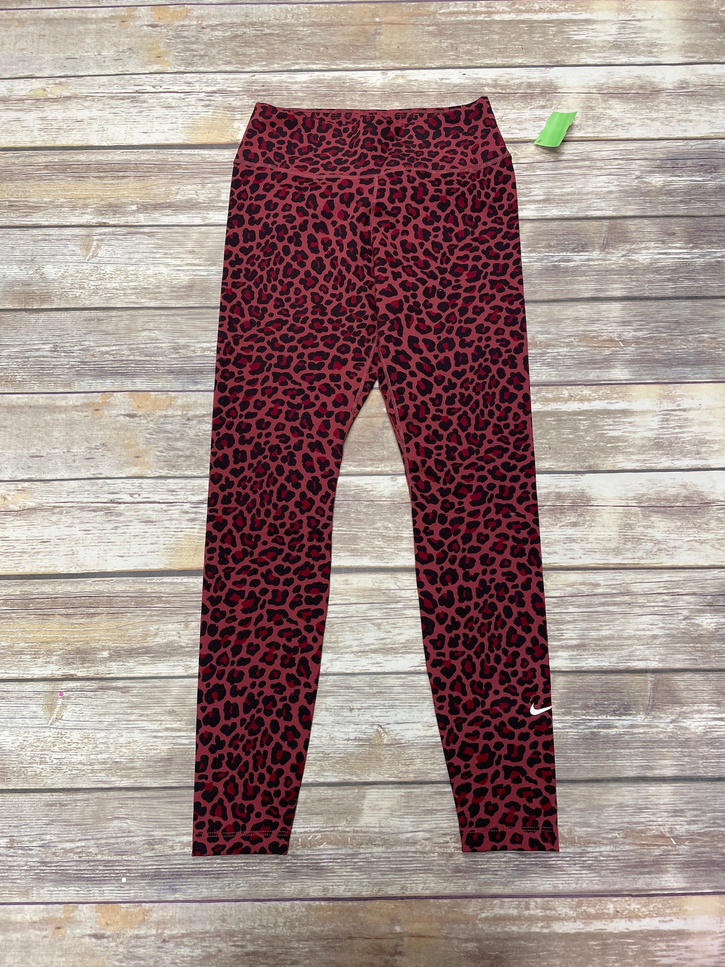 Animal Print Athletic Leggings Nike Apparel, Size S