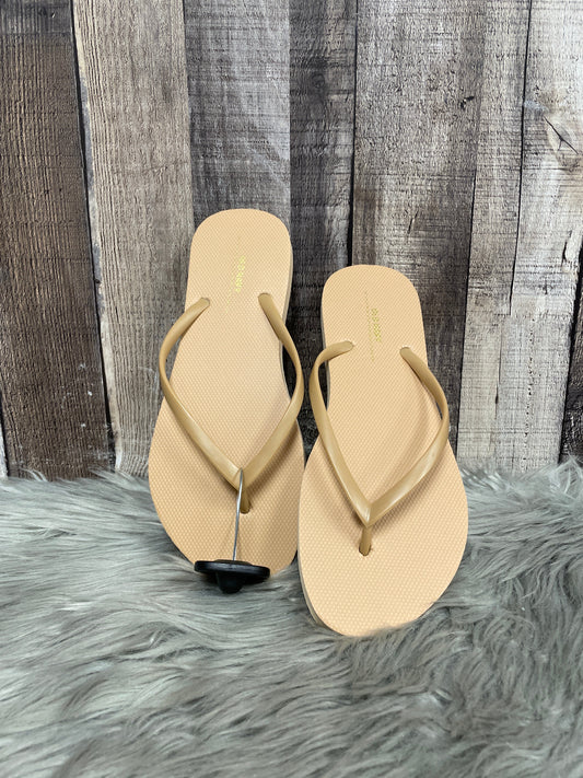 Sandals Flip Flops By Old Navy In Tan, Size: 8