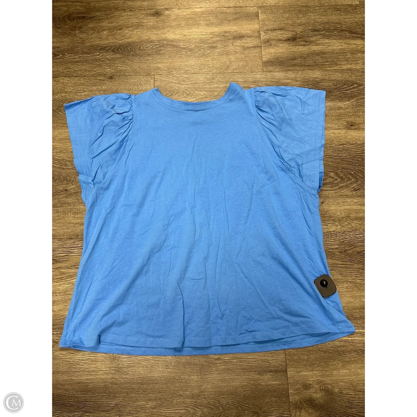 Top Short Sleeve By Maurices In Blue, Size: 1x