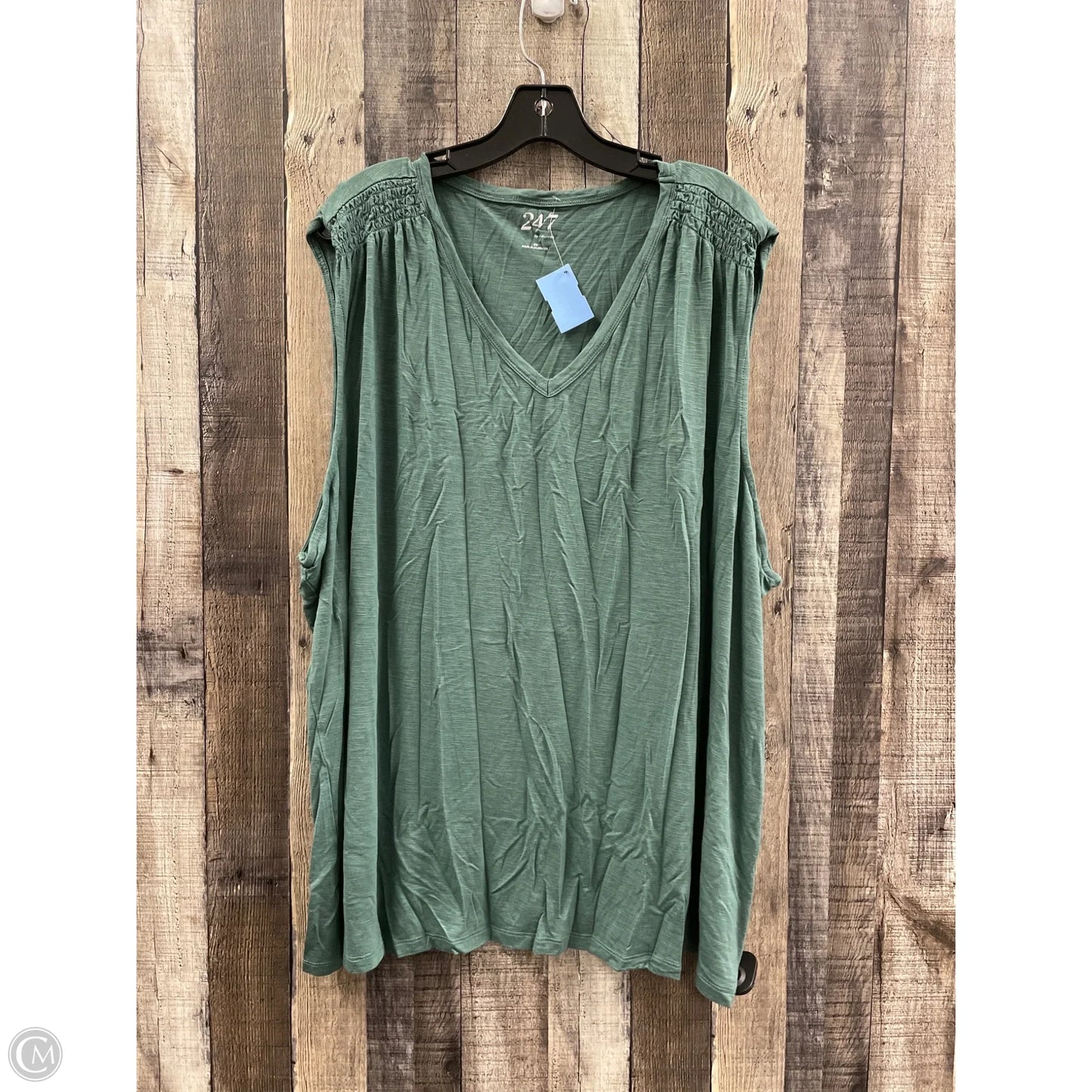 Top Sleeveless By Maurices In Green, Size: 4x