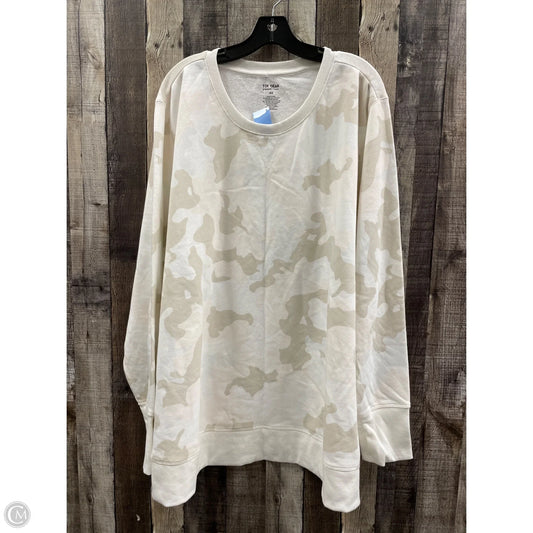 Athletic Sweatshirt Crewneck By Tek Gear In Camouflage Print, Size: 4x