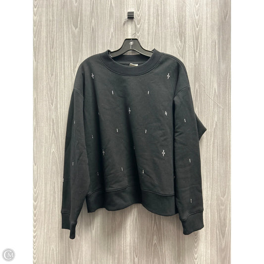 Sweatshirt Collar By A New Day In Black, Size: L
