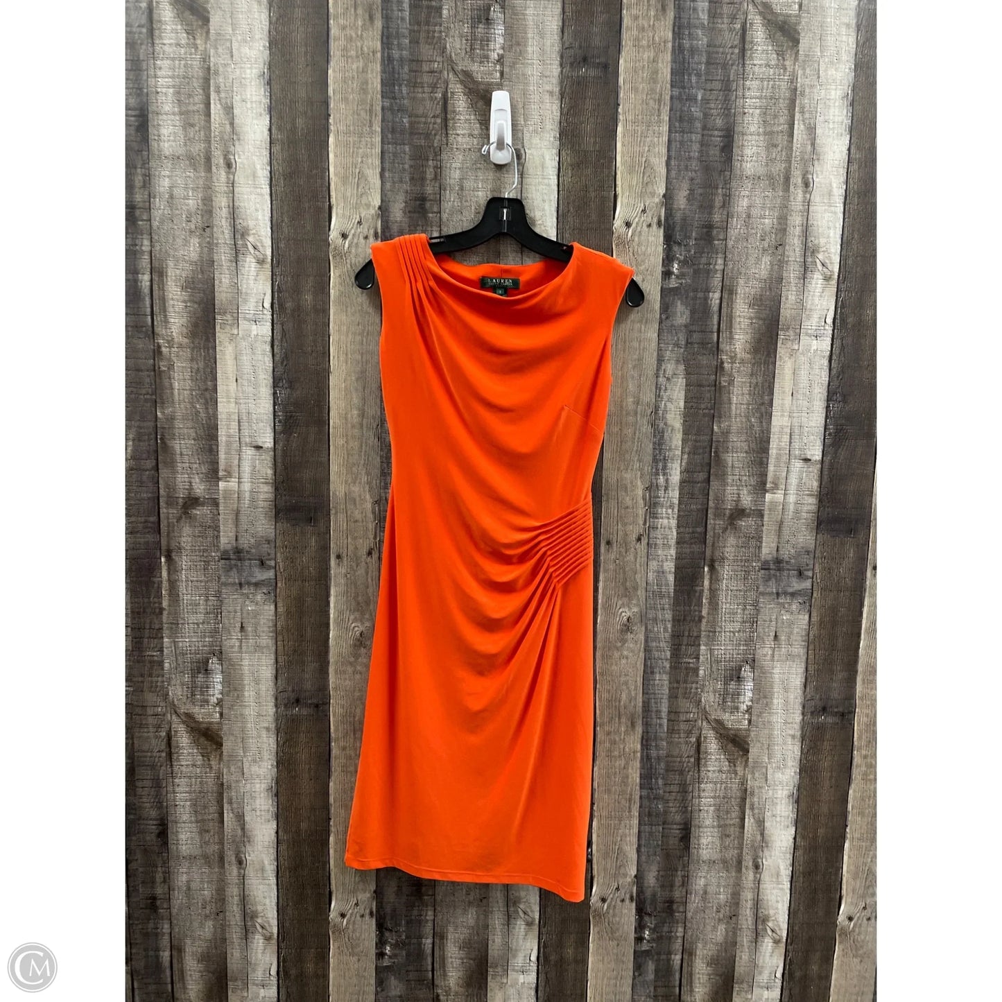Dress Work By Lauren By Ralph Lauren In Orange, Size: Xs