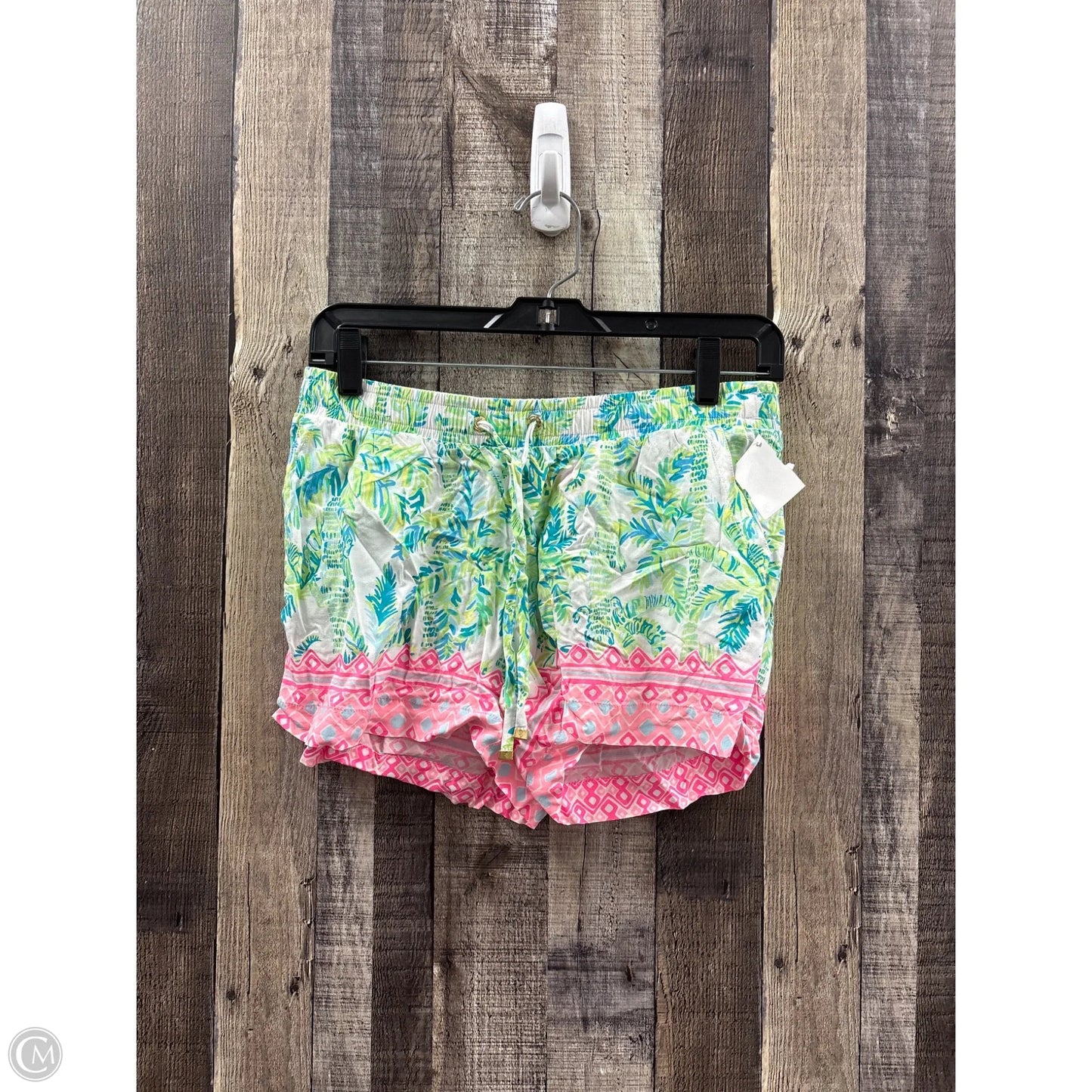Shorts Designer By Lilly Pulitzer In Green & Pink, Size: S