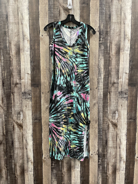 Tie Dye Print Dress Casual Maxi So, Size Xs