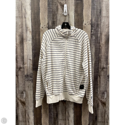 Athletic Jacket By Fabletics In Striped Pattern, Size: M