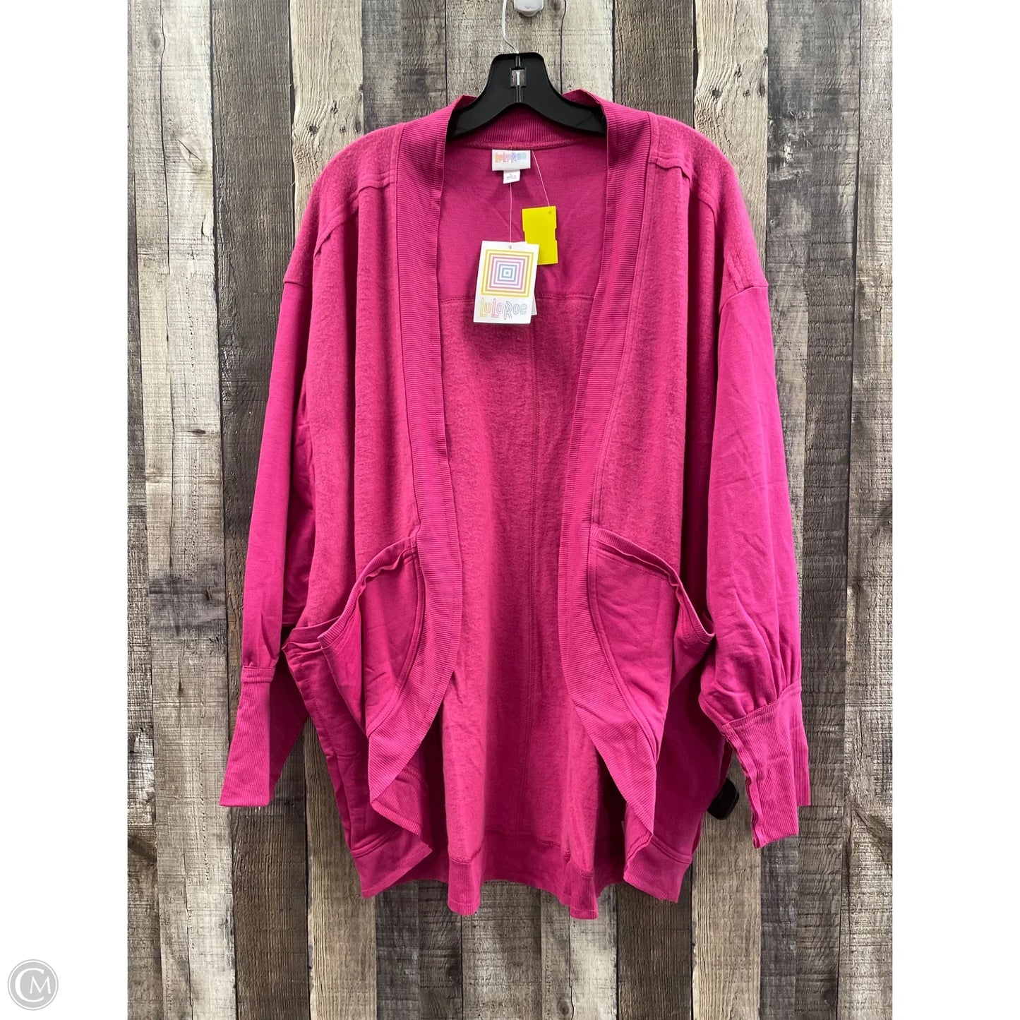 Sweater Cardigan By Lularoe In Pink, Size: L