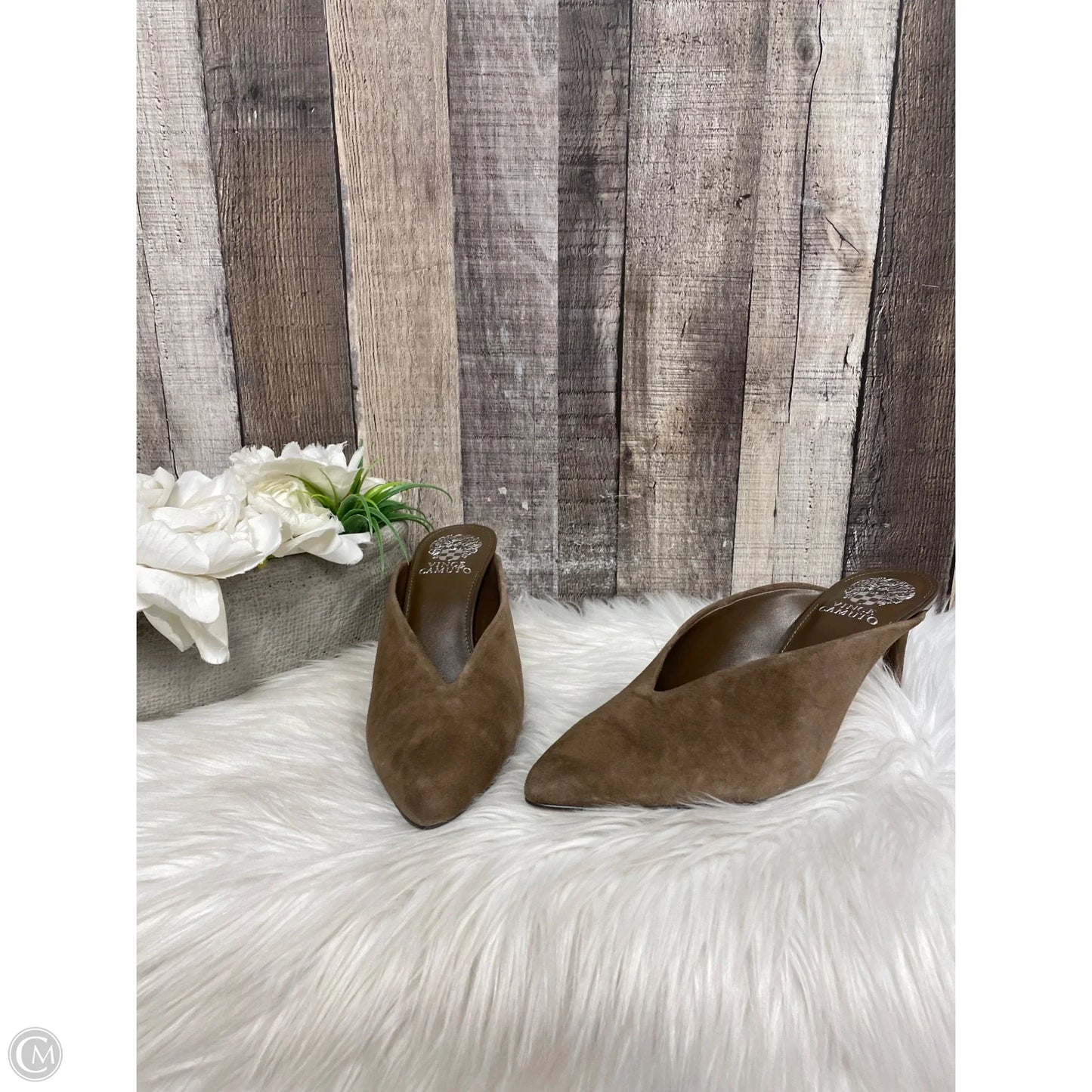 Shoes Heels Stiletto By Vince Camuto In Brown, Size: 7.5