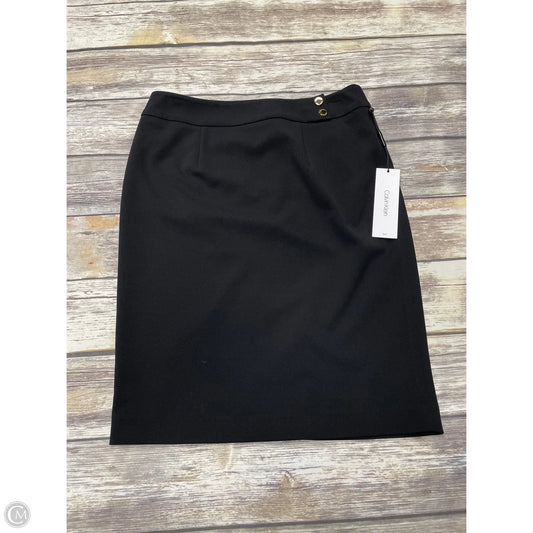 Skirt Midi By Calvin Klein In Black, Size: 4