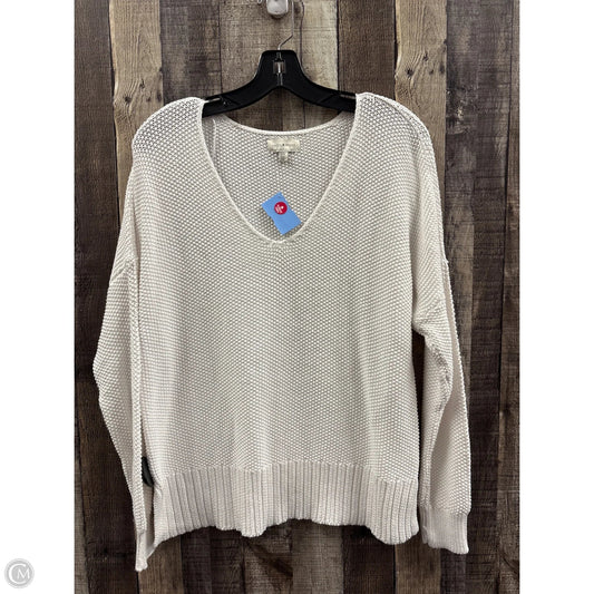 Sweater By Lucky Brand In White, Size: M