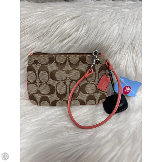 Wristlet Designer By Coach, Size: Small