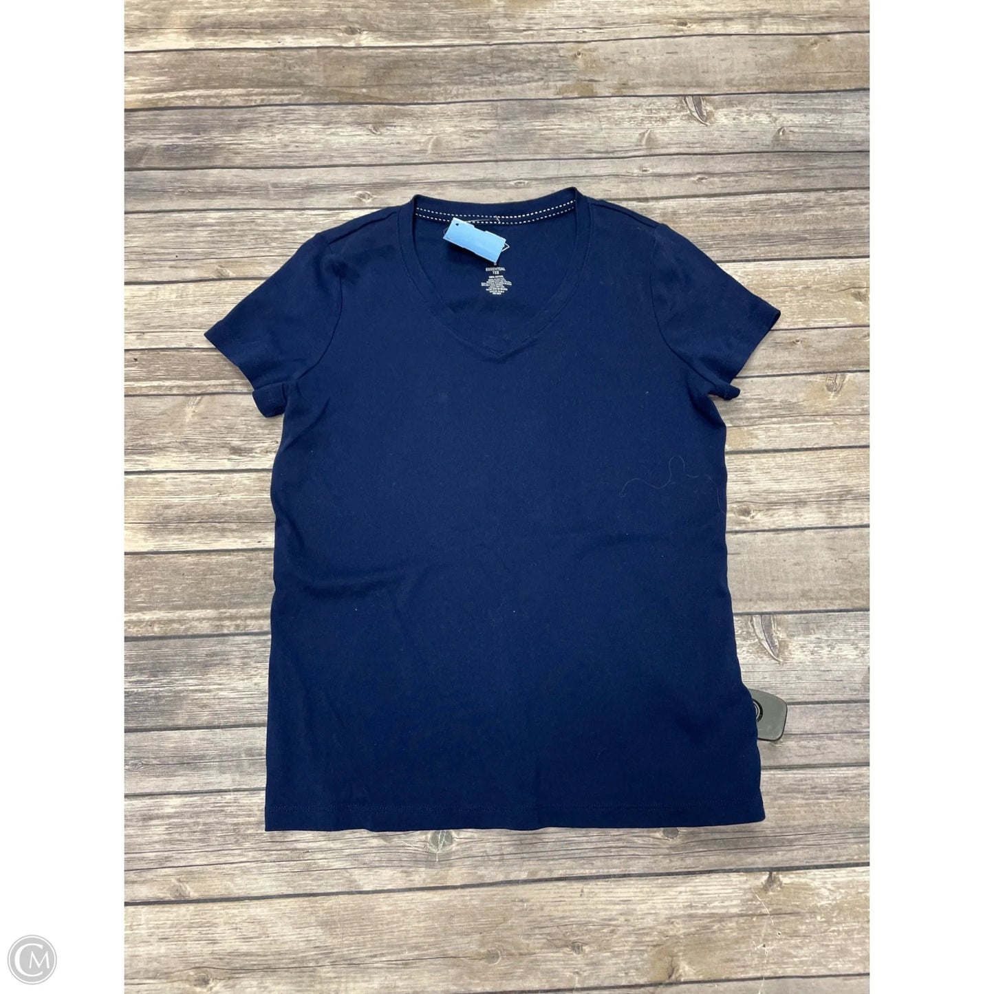 Top Short Sleeve By St Johns Bay In Navy, Size: S