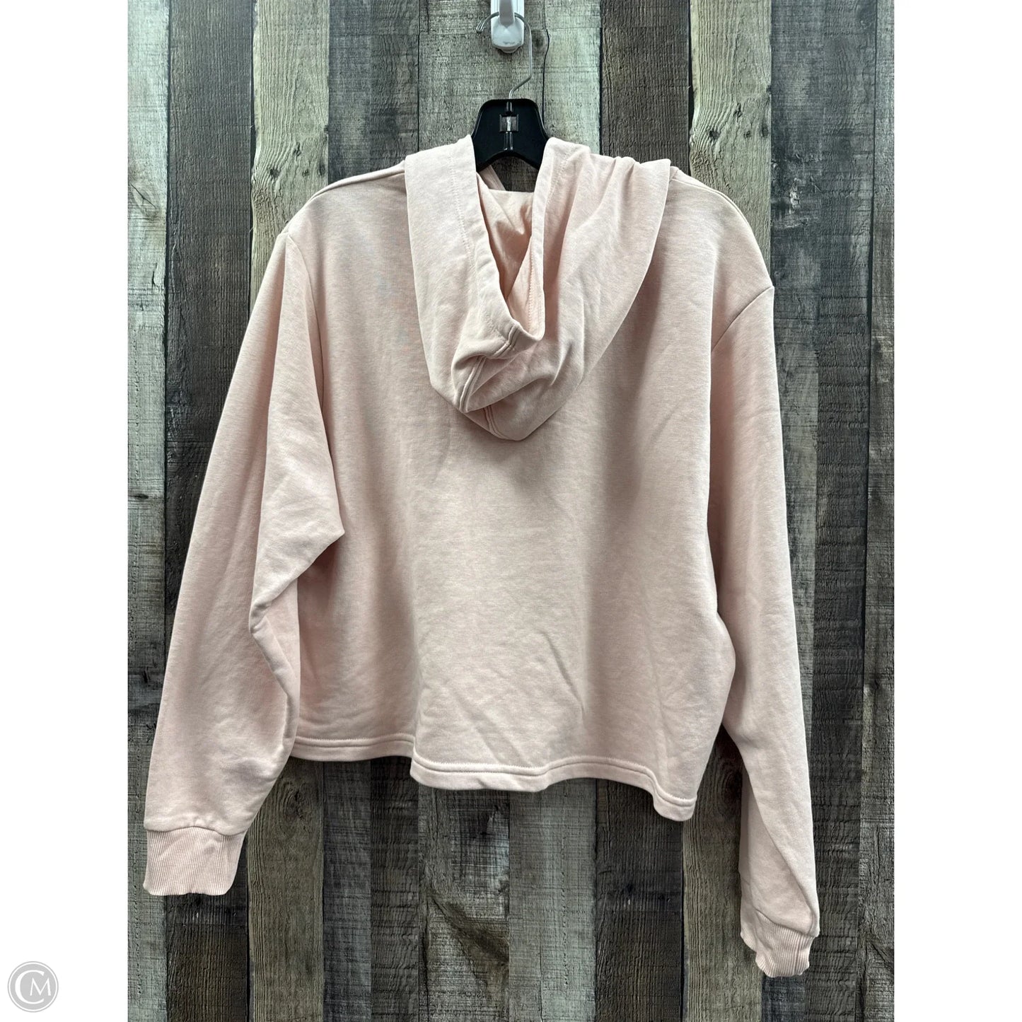 Sweatshirt Hoodie By Puma In Pink, Size: L