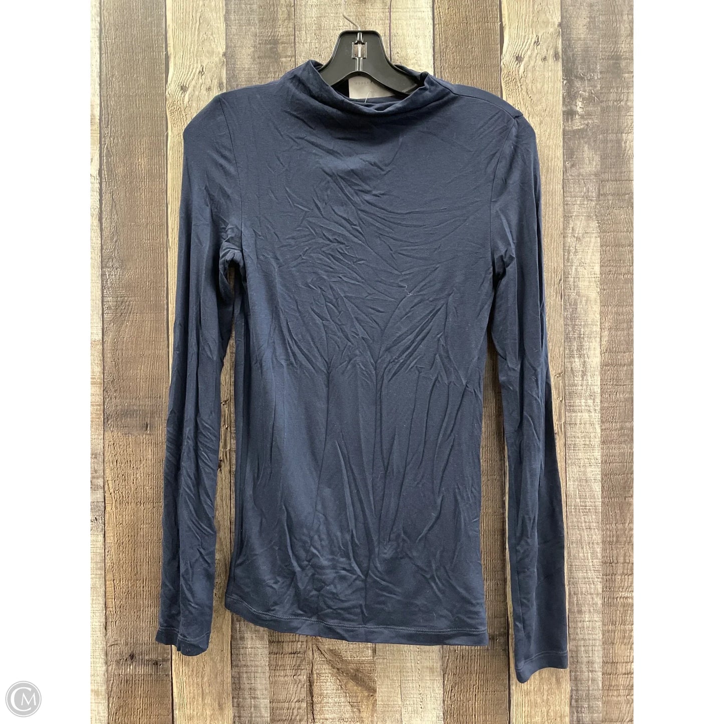 Top Long Sleeve By Cme In Navy, Size: S