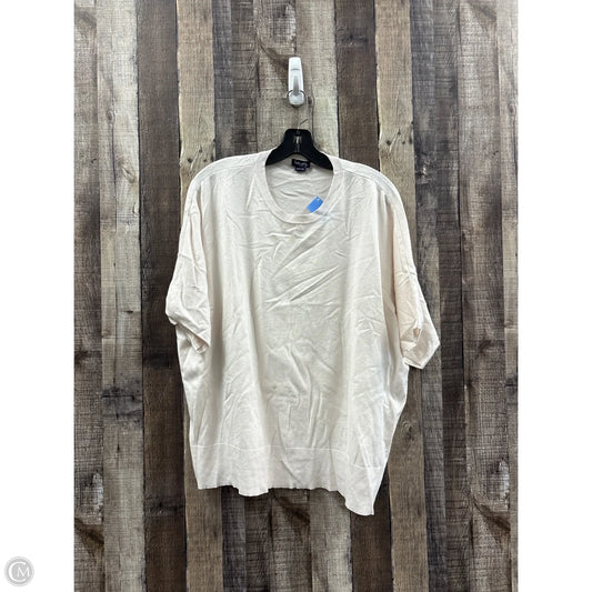 Top Short Sleeve By Splendid In Cream, Size: Xl