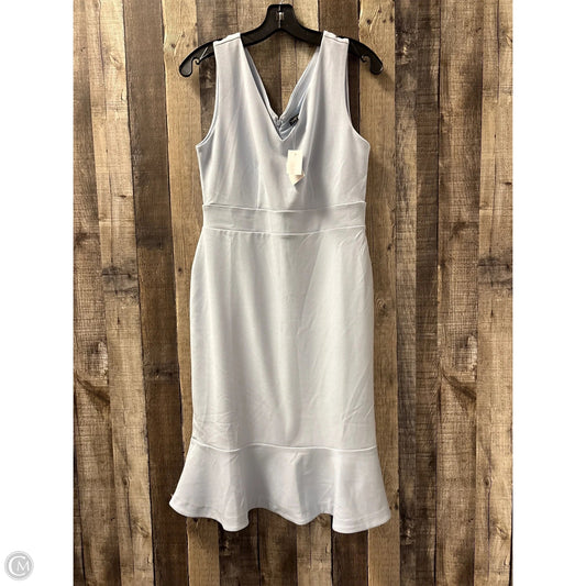 Dress Casual Midi By Ann Taylor In Blue, Size: S