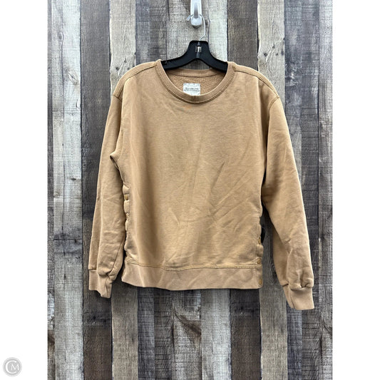 Sweatshirt Crewneck By Abercrombie And Fitch In Brown, Size: S