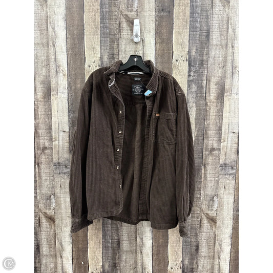 Jacket Shirt By Buffalo David Bitton In Brown, Size: Xl
