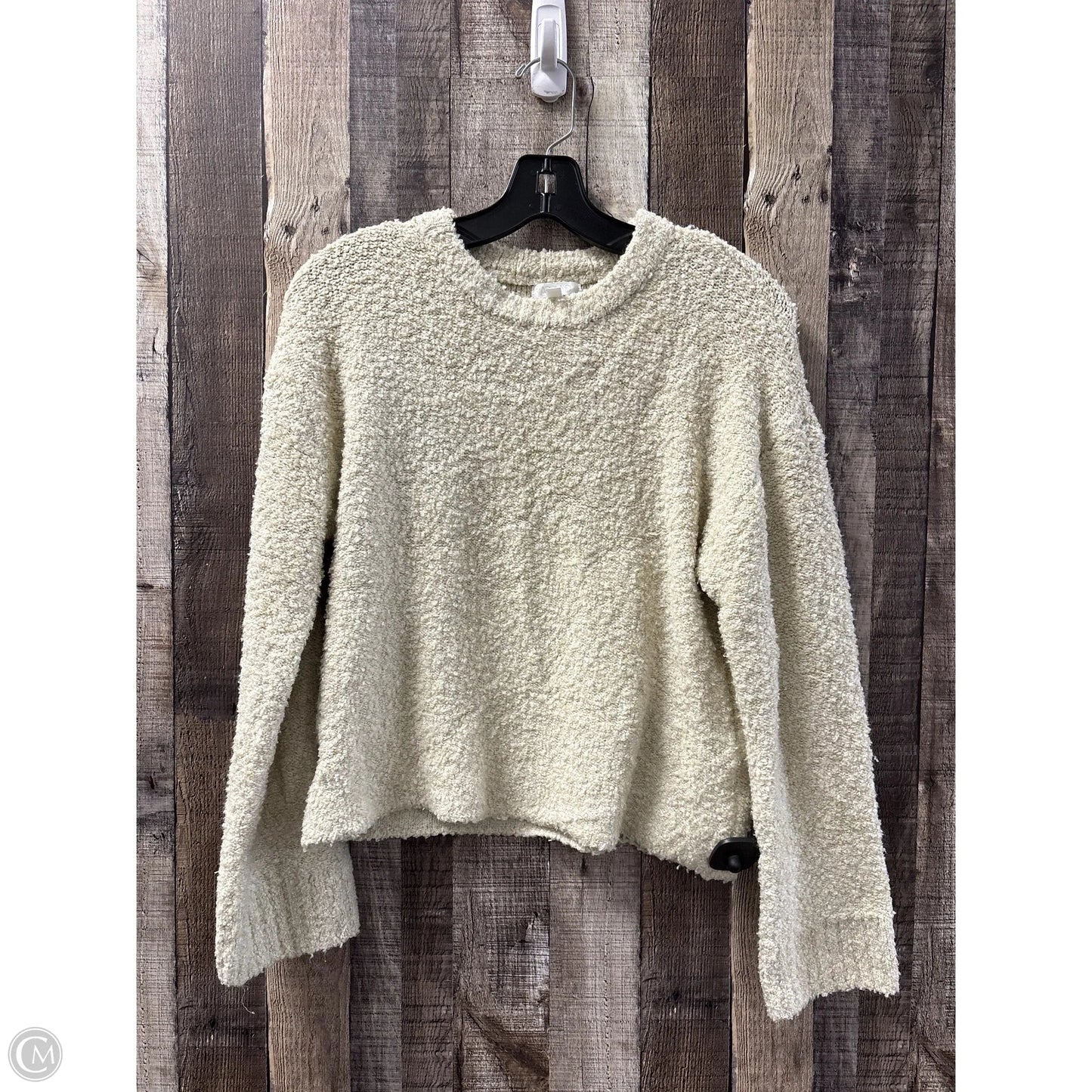 Sweater By Abound In Cream, Size: M