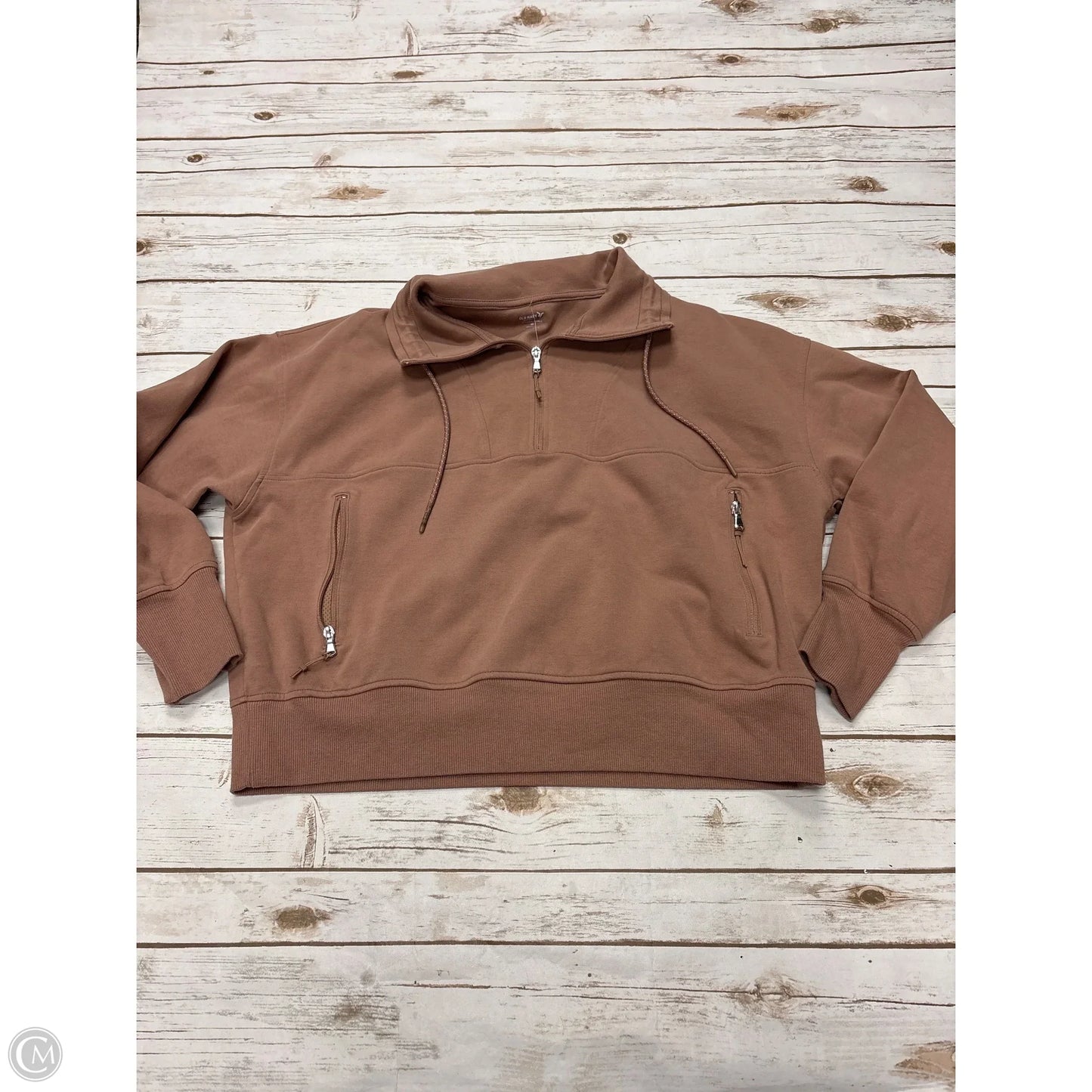 Athletic Jacket By Old Navy In Brown, Size: 2x