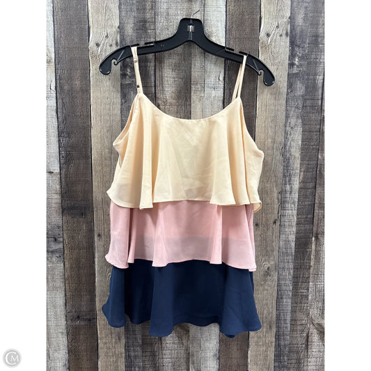 Top Sleeveless By Andree By Unit In Multi-colored, Size: L