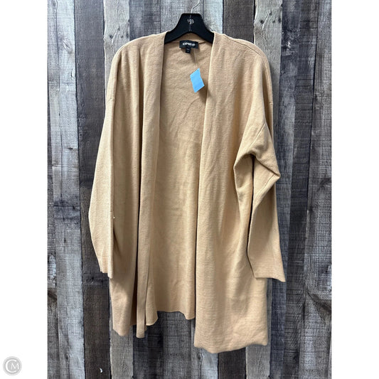 Cardigan By Express In Tan, Size: M