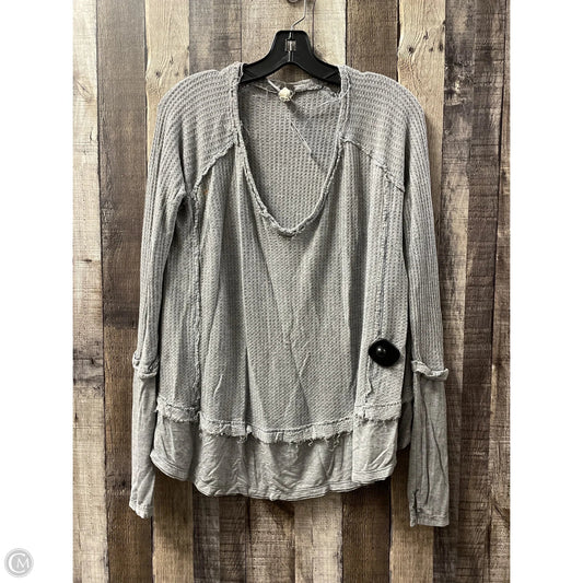 Top Long Sleeve By We The Free In Grey, Size: Xs