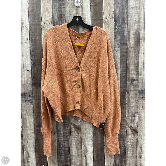 Sweater Cardigan By Free People In Brown, Size: M