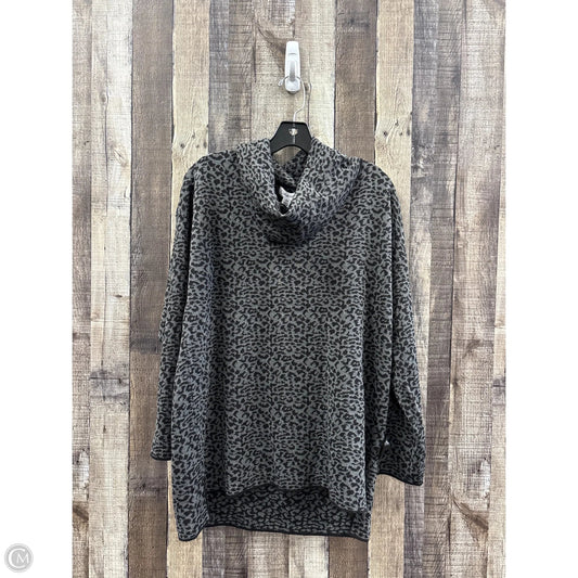 Sweater By Calvin Klein In Animal Print, Size: L
