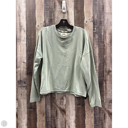 Top Long Sleeve By Madewell In Green, Size: M