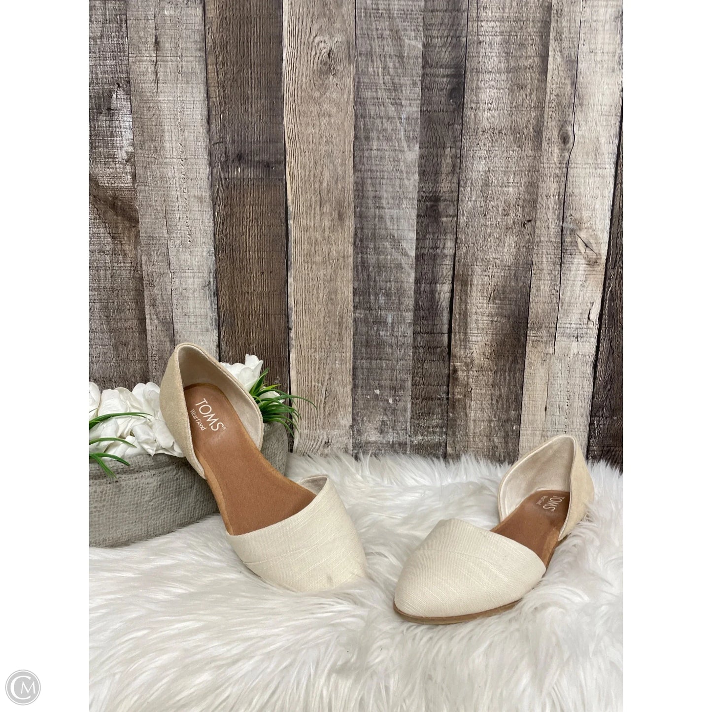 Shoes Flats By Toms In Beige, Size: 7.5