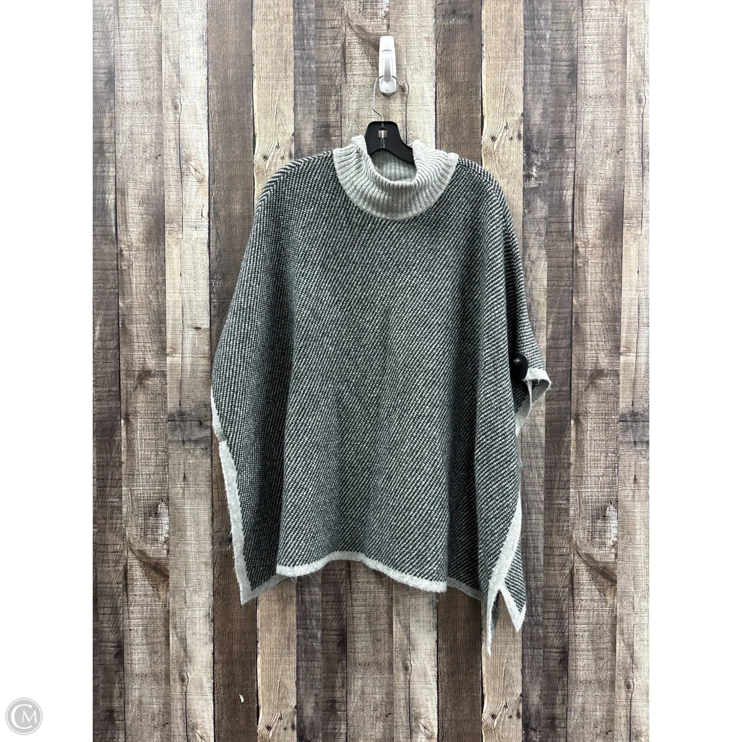 Poncho By Ann Taylor In Grey, Size: M